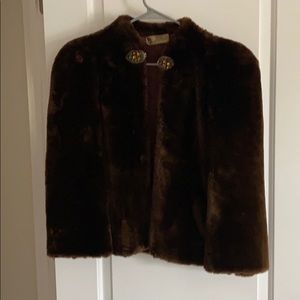 Vintage Genuine Fur Laskin Mouton Coat